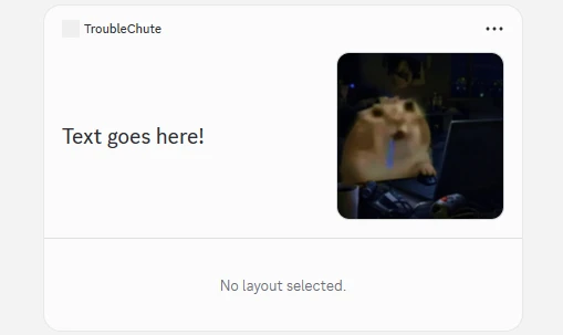 Text in image!