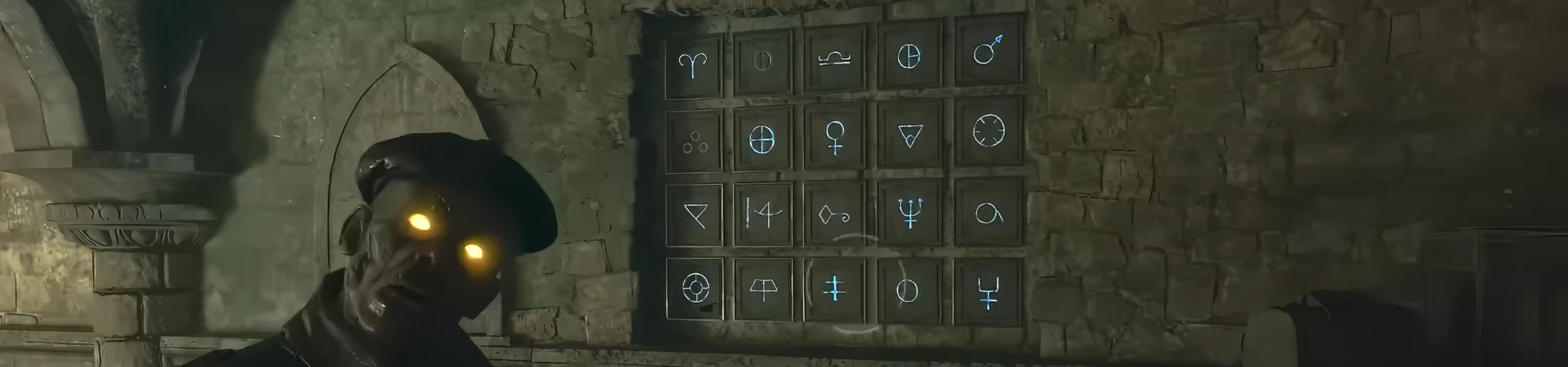Image of the Rune Puzzle or Undercroft Puzzle in Citadelle Des Morts (Black Ops 6: Zombies)