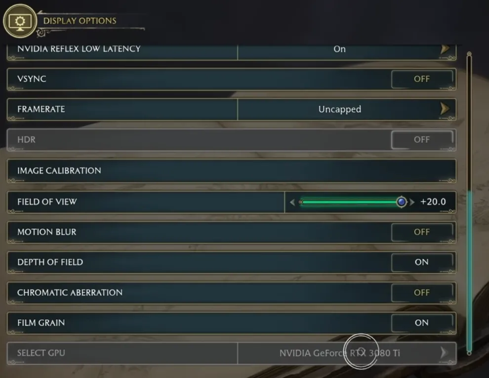 Game Settings 2