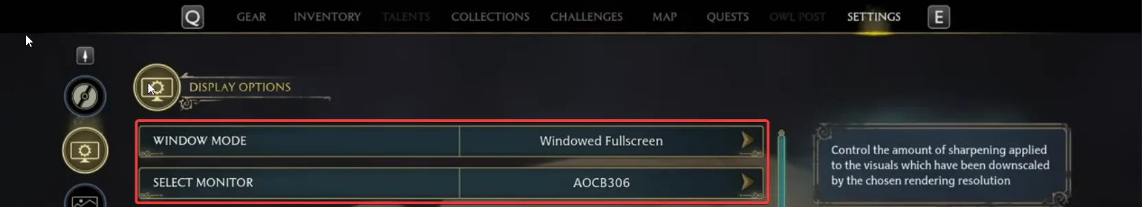 Display Options