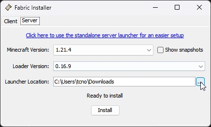 Fabric installer
