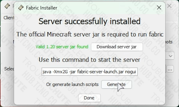 Fabric installer - Download JAR