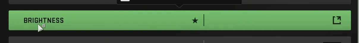 Brightness button