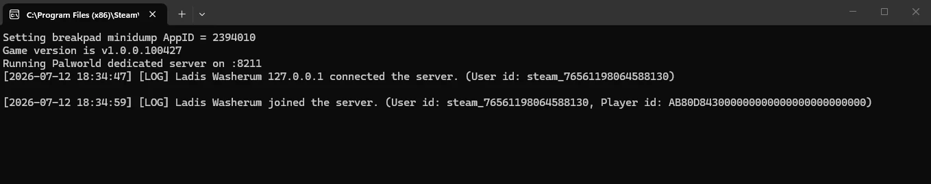 Player ID in console