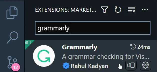 Grammarly Extension