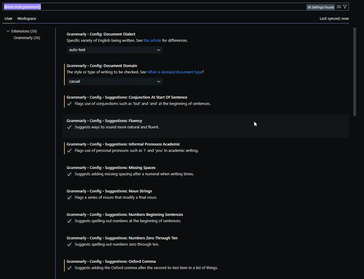 Settings GUI