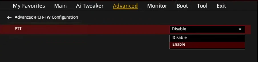 PTT Option