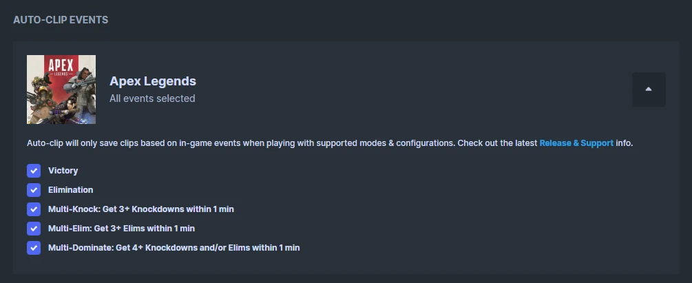 Moments events