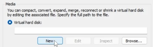 Add new virtual drive