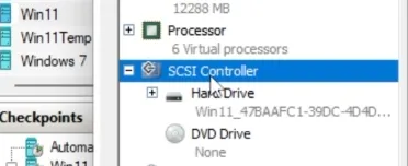 SCSI Controller options in Hyper-V